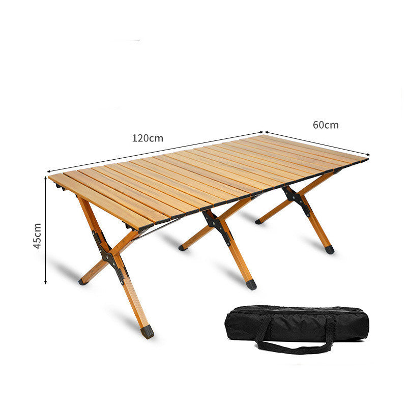 Outdoor Solid Wood Folding Table