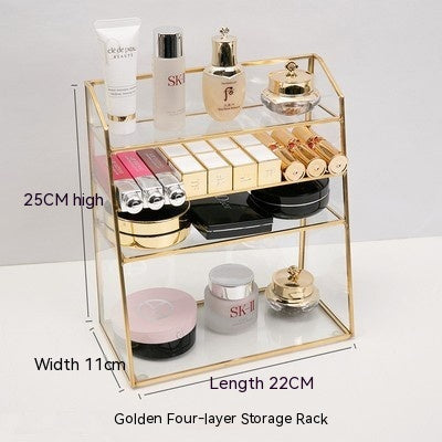 Table Glass Cosmetic Storage Box