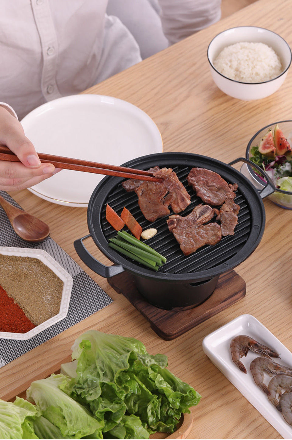Mini BBQ Grill Meat Tools