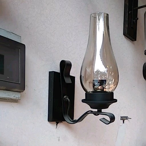 Retro industrial style wrought iron wall lamp