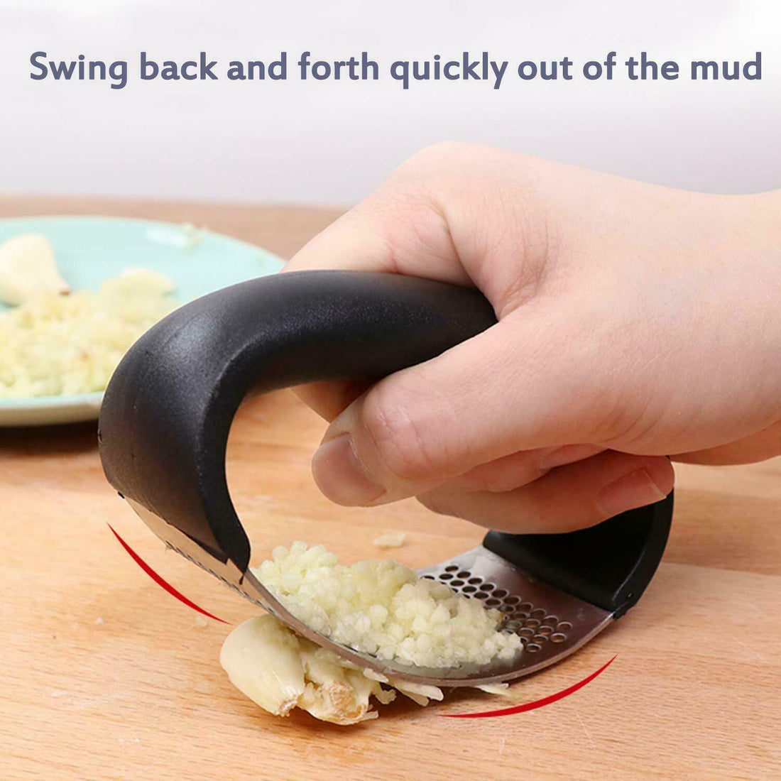 Anual Stainless Steel Garlic Press Manual Garlic Mincer Chopping Garlic