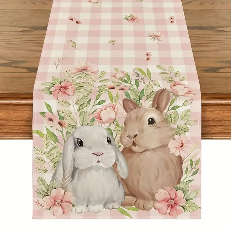 Easter Table Runner Rabbit