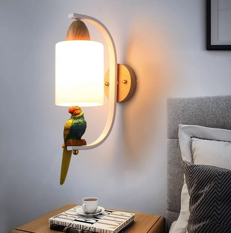 Solid Wood Bedside Lamp