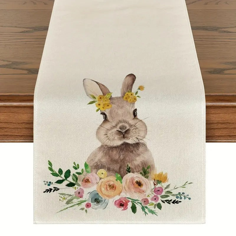 Easter Table Runner Rabbit