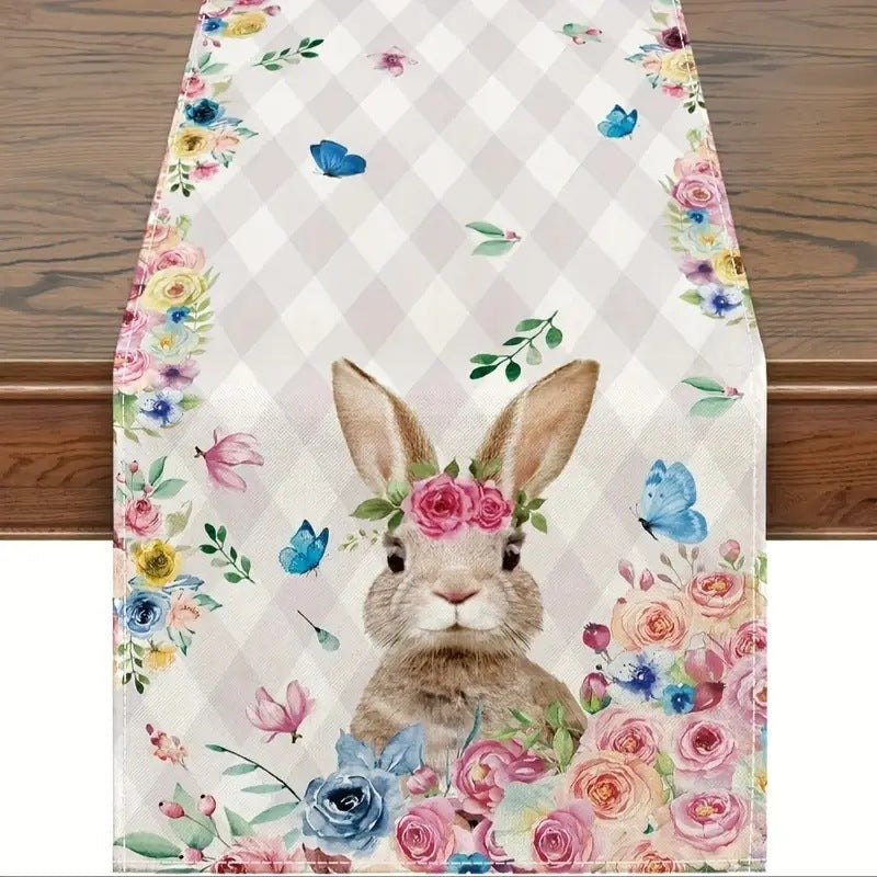 Easter Table Runner Rabbit