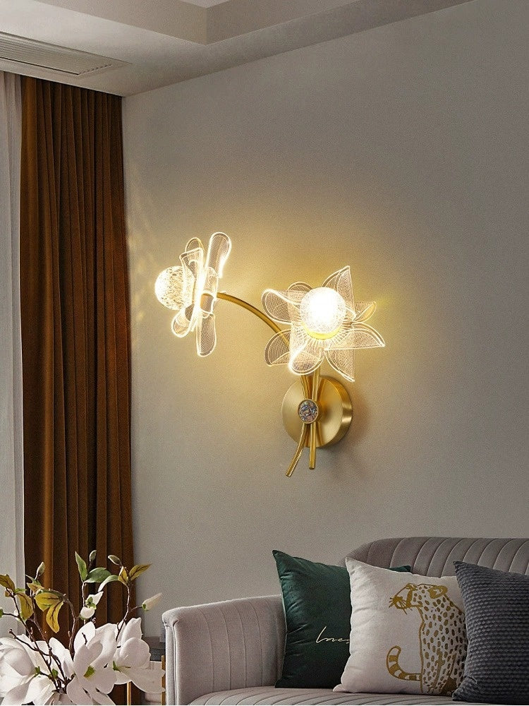 Light Luxury Bedroom Led Bedside Lamp