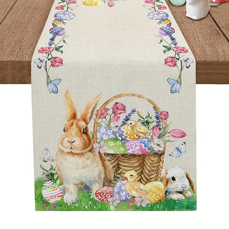 Easter Table Runner Rabbit