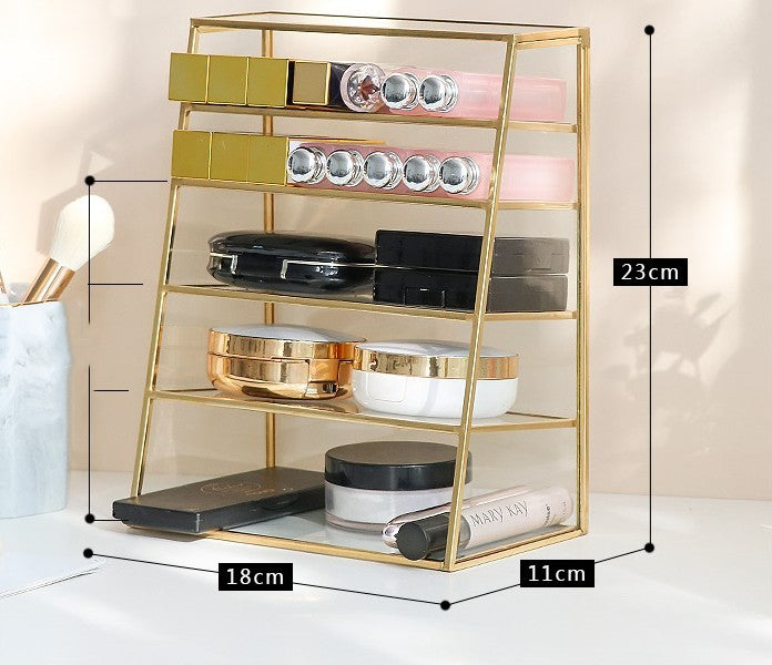 Table Glass Cosmetic Storage Box