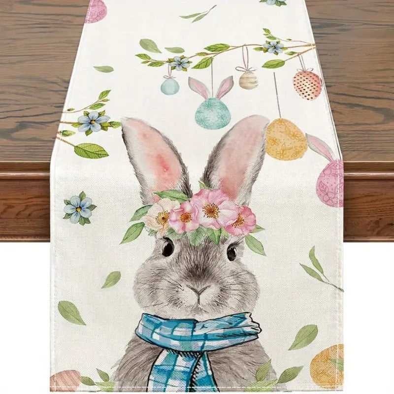 Easter Table Runner Rabbit