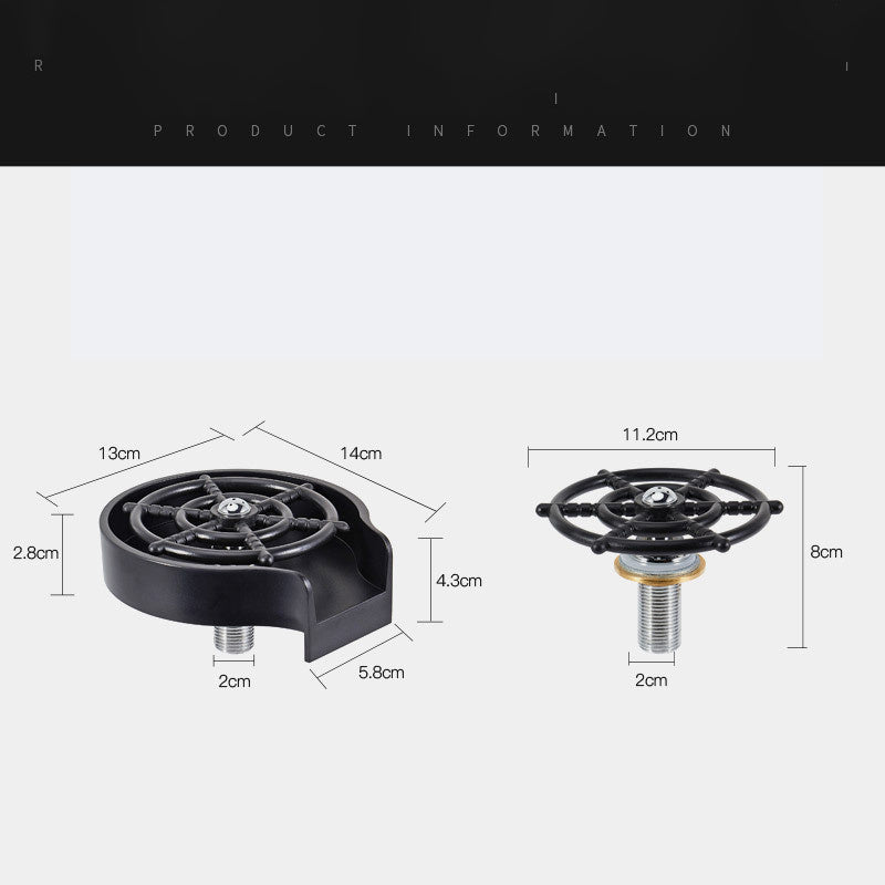 Bar Counter Cup Washer Sink High-pressure Spray